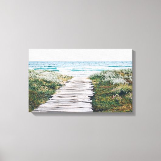 Beach Boardwalk Canvas Print Leinwanddruck (Vorderseite)