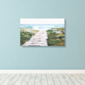 Beach Boardwalk Canvas Print Leinwanddruck (Insitu (Holzboden))