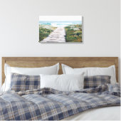 Beach Boardwalk Canvas Print Leinwanddruck (Insitu (Schlafzimmer))