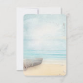 Beach Boat Lighthouse Empfang Einladung (Rückseite)