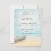 Beach Boat Lighthouse Empfang Einladung (Vorderseite)