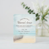 Beach Boat Lighthouse Probe Dinner Einladung (Stehend Vorderseite)