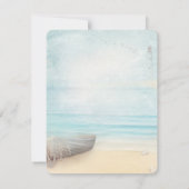 Beach Boat Lighthouse Probe Dinner Einladung (Rückseite)