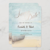 Beach Boat Lighthouse Save the Date (Vorne/Hinten)