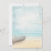 Beach Boat Lighthouse Save the Date (Rückseite)