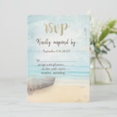 Beach Boat Lighthouse UAWG Einladung (Stehend Vorderseite)