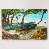 Beach Boats Jamaika. Jigsaw Puzzle (Horizontal)