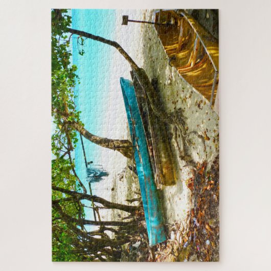 Beach Boats Jamaika. Jigsaw Puzzle (Vertikal)