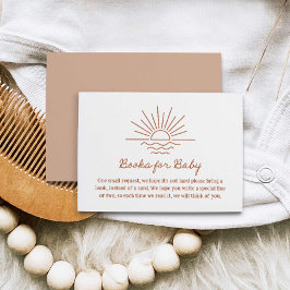 Beach Boho Baby Showbücher für Baby Begleitkarte