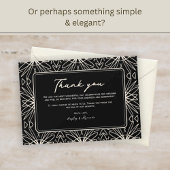 Beach Boho Trendy Wedding danke Ihnen Karten