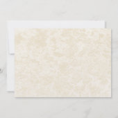 Beach Bouquet und Seashells Hochzeit in Urlaubsort Einladung (Rückseite)