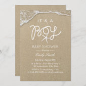 Beach Boy Baby Dusche Tropischer Starfish Einladung (Vorne/Hinten)