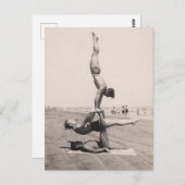 Beach Boy Balance Postkarte (Vorne/Hinten)