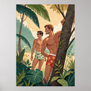 Beach Boys im Wald Poster