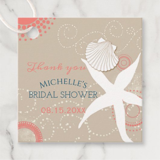 Beach Brautparty Celebration Geschenkanhänger (Vorderseite)