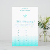 Beach Brautparty Game, Nautical, Meerjungfrau (Stehend Vorderseite)