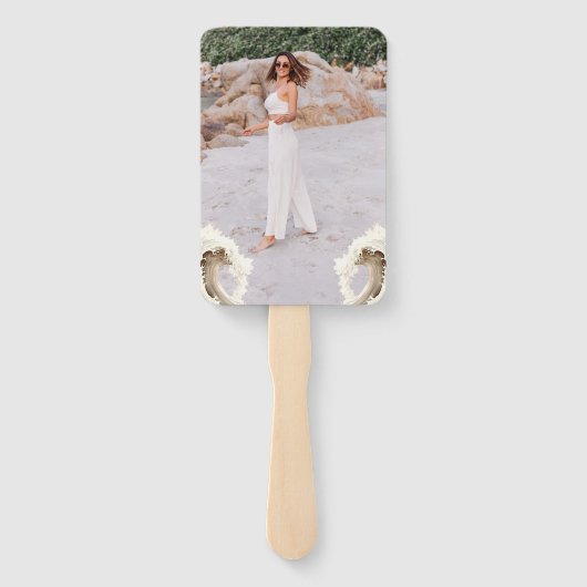 Beach Brautparty Weekend Foto Fächer (Rückseite)