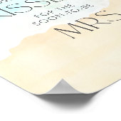 Beach Brautparty Wie viele Küsse Poster (Ecke)