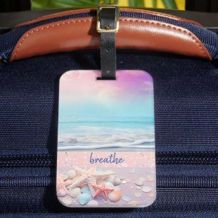 Beach Breathe Affirmation Gepäckanhänger