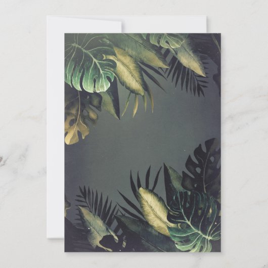 Beach Bridal Dusche Einladung (Rückseite)