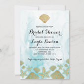 Beach Bridal Dusche Einladung (Vorderseite)