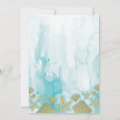 Beach Bridal Dusche Einladung (Rückseite)