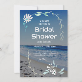 Beach Bridal Dusche Einladung