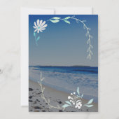 Beach Bridal Dusche Einladung (Rückseite)