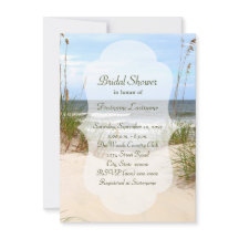 Beach Bridal Dusche Einladungen