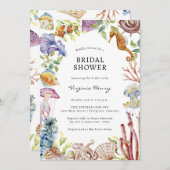 Beach Bridal Dusche Einladungen (Vorne/Hinten)