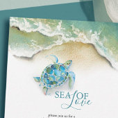 Beach Bridal Dusche Einladungen | Meeresschildkröt