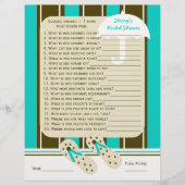 Beach Bridal oder Polterabend Party Game (Vorderseite)