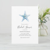 Beach Bridal Shower Invitations (Stehend Vorderseite)