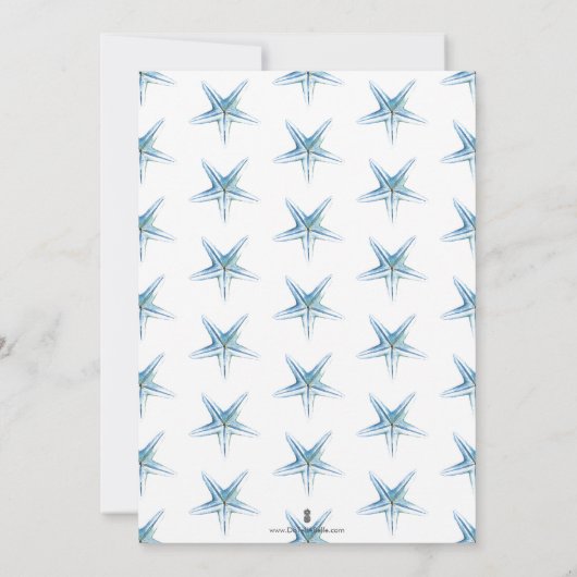 Beach Bridal Shower Invitations (Rückseite)