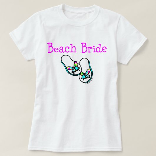 Beach Bride T-Shirt (Design vorne)