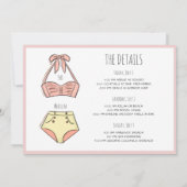 Beach Bridge Junggeselinnen-Abschied Weekend Tour  Einladung (Rückseite)