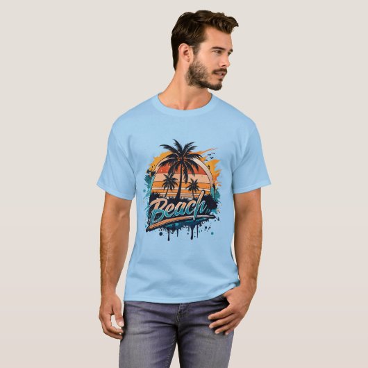 “Beach” Bright Splash  T-Shirt (Vorne ganz)