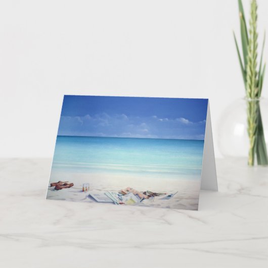 Beach Broker Feiertagskarte (Vorderseite)