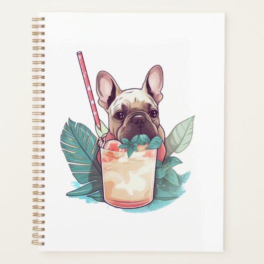 Beach Buddies: Frenchie Fizz Planner Planer (Vorderseite)