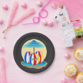 Beach Buddies schlagen die Hitze: Sun's Out, Fins  Pappteller (Party)