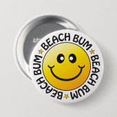 Beach Bum Abzeichen Button (Vorne & Hinten)