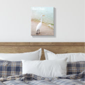 Beach Bum Bird Leinwand (Insitu (Schlafzimmer))