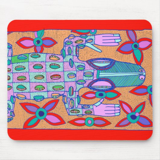 Beach Bum Croc Mousepad (Vorne)