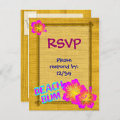 Beach Bum Custom UAWG Postcard Einladungspostkarte (Vorne/Hinten)