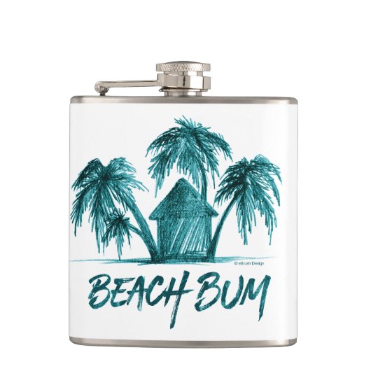 Beach Bum Flask Flachmann (Vorderseite)