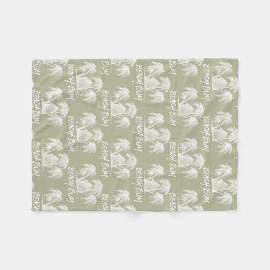 Beach Bum Fleecedecke (Vorderseite (Horizontal))