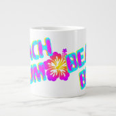 Beach Bum Funny Sprichwort Pink Jumbo-Tasse (Vorderseite)