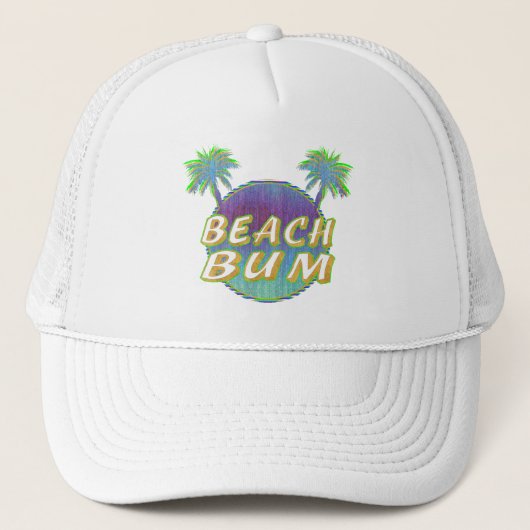Beach Bum Hat Truckerkappe (Vorderseite)