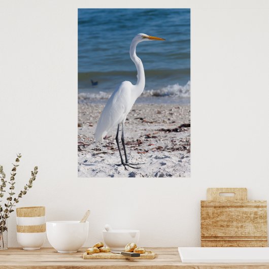 Beach-Bum Heron Poster (Küche)