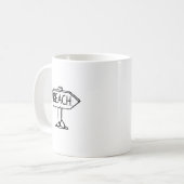 Beach Bum Kaffeetasse (Vorderseite Links)
